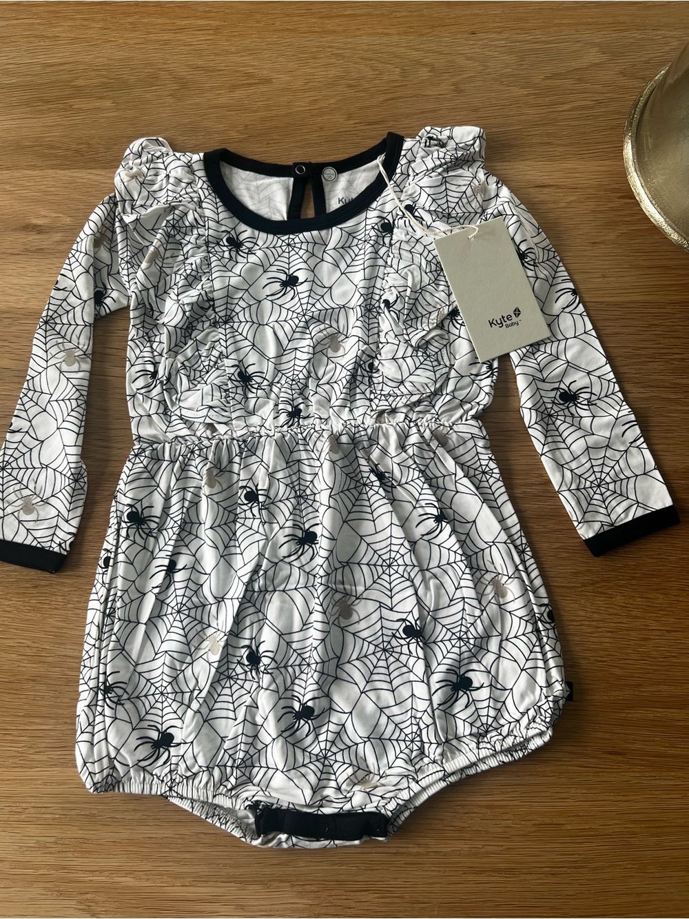 Kyte Baby Toddler Girls Long Sleeve Spider Bubble Romper-  2T